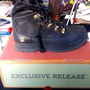 Timberland Euro Hiker Shell Toe Black Boot